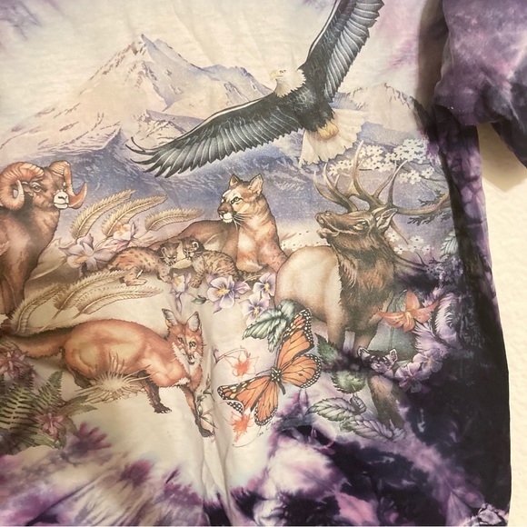 Chapman Graphics vintage tie dye forest animal tee - Picture 9 of 13